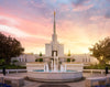 Denver Sunset Fountain