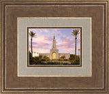 Redlands Temple Fountain Sunset