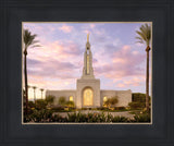 Redlands Temple Fountain Sunset