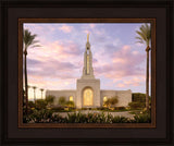 Redlands Temple Fountain Sunset