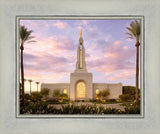 Redlands Temple Fountain Sunset