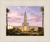 Redlands Temple Fountain Sunset