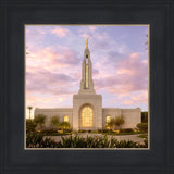 Redlands Temple Fountain Sunset