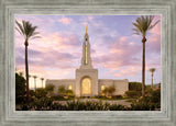 Redlands Temple Fountain Sunset