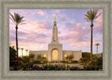 Redlands Temple Fountain Sunset