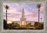 Redlands Temple Fountain Sunset