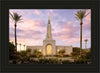 Redlands Temple Fountain Sunset