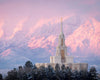 Payson Temple Winter Evening