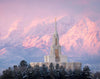 Payson Temple Winter Evening