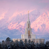 Payson Temple Winter Evening