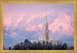 Payson Temple Winter Evening