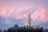 Payson Temple Winter Evening