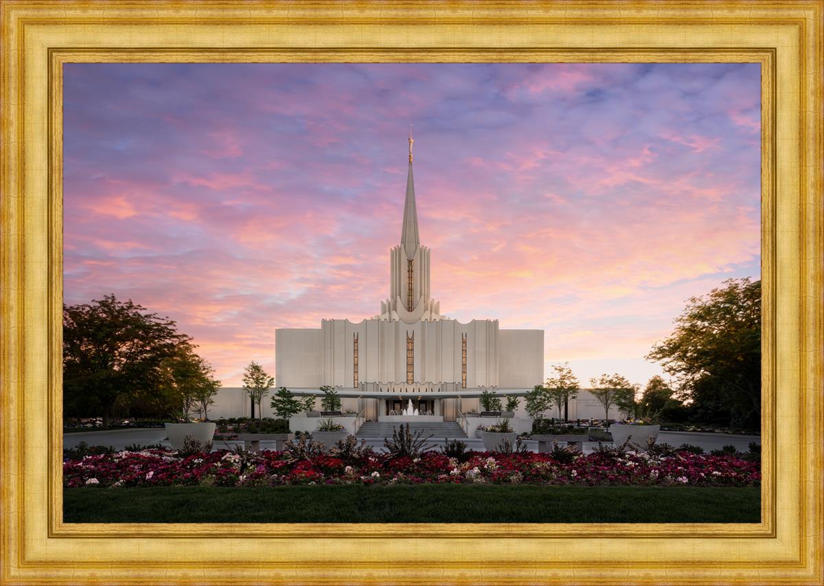 Jordan River Temple Glorious Large Wall Art