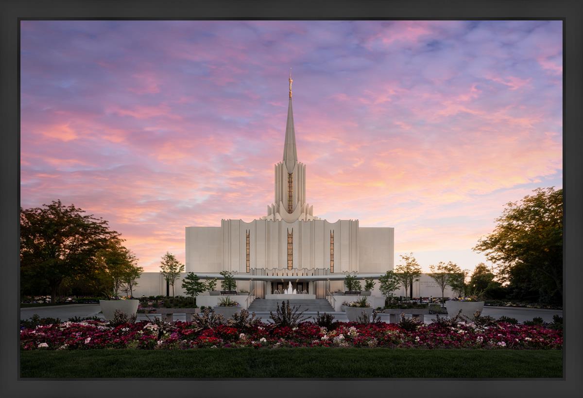 Jordan River Temple Glorious Large Wall Art