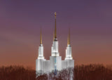 Washington DC Temple Evening Glow