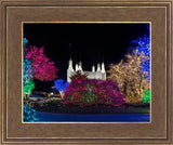 Washington DC Temple Colorful Christmas