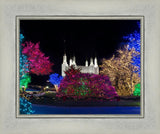 Washington DC Temple Colorful Christmas