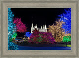 Washington DC Temple Colorful Christmas