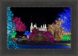 Washington DC Temple Colorful Christmas