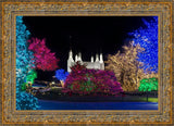 Washington DC Temple Colorful Christmas