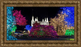 Washington DC Temple Colorful Christmas