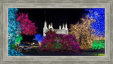 Washington DC Temple Colorful Christmas