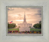 Jordan River Temple Evening Glow