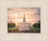 Jordan River Temple Evening Glow