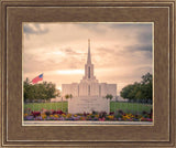 Jordan River Temple Evening Glow