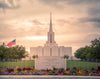 Jordan River Temple Evening Glow