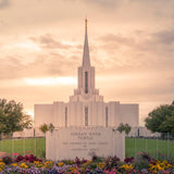 Jordan River Temple Evening Glow