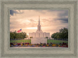 Jordan River Temple Evening Glow