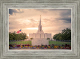 Jordan River Temple Evening Glow