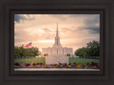 Jordan River Temple Evening Glow