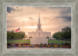 Jordan River Temple Evening Glow