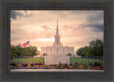 Jordan River Temple Evening Glow