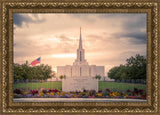 Jordan River Temple Evening Glow