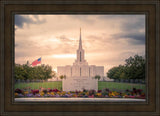 Jordan River Temple Evening Glow