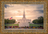 Jordan River Temple Evening Glow