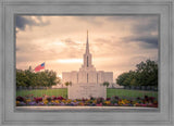 Jordan River Temple Evening Glow