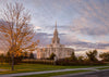 Payson Temple Autumn Light