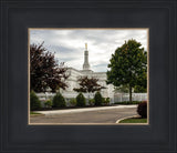 Columbus Temple Cloudy Skies