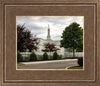 Columbus Temple Cloudy Skies