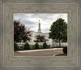 Columbus Temple Cloudy Skies