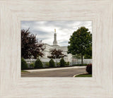 Columbus Temple Cloudy Skies