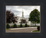 Columbus Temple Cloudy Skies