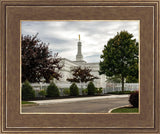 Columbus Temple Cloudy Skies