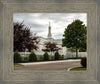 Columbus Temple Cloudy Skies