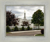 Columbus Temple Cloudy Skies