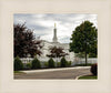 Columbus Temple Cloudy Skies